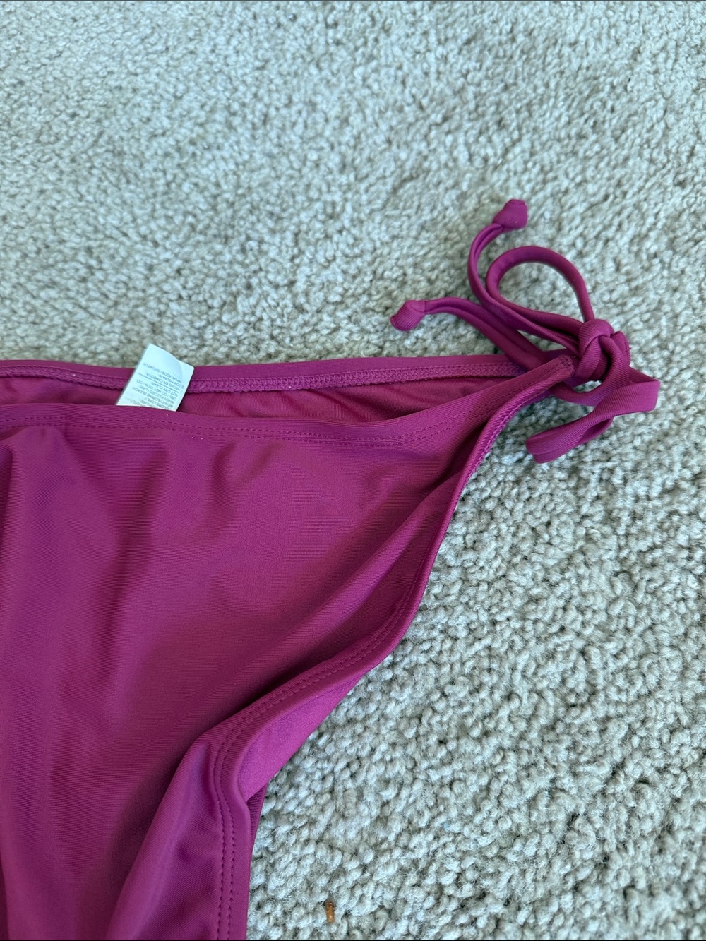 Old Navy Magenta Ruffle Triangle Bikini - Picture 5 of 5